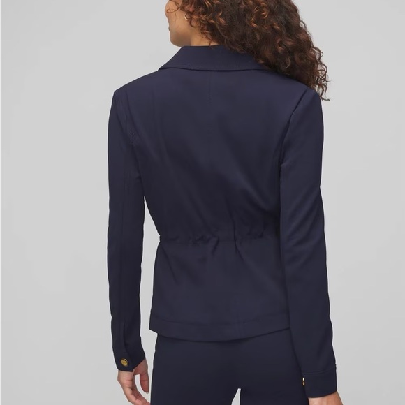 White House Black Market XL Navy cinch Jacket - Picture 3 of 6